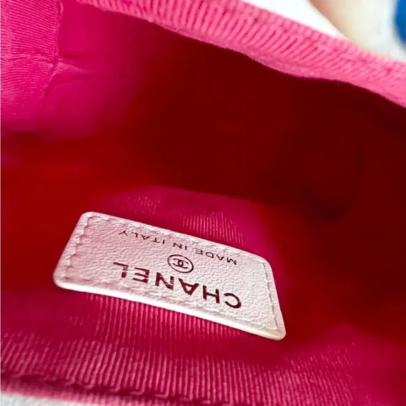 🔥Rare🔥 Chanel Drawstring Caged Chain Around Crossbody 💢Will fit a phone💢 - Picture 8 of 12